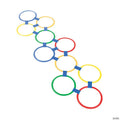 11" Bright Colors HopscElite Festoh Rings Active & Outdoor Games Set