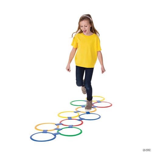 11" Bright Colors HopscElite Festoh Rings Active & Outdoor Games Set