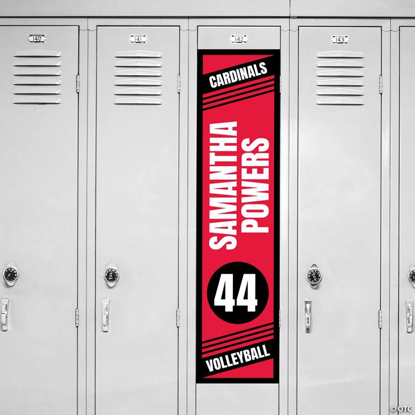 11" x 44" Personalized Locker Banner