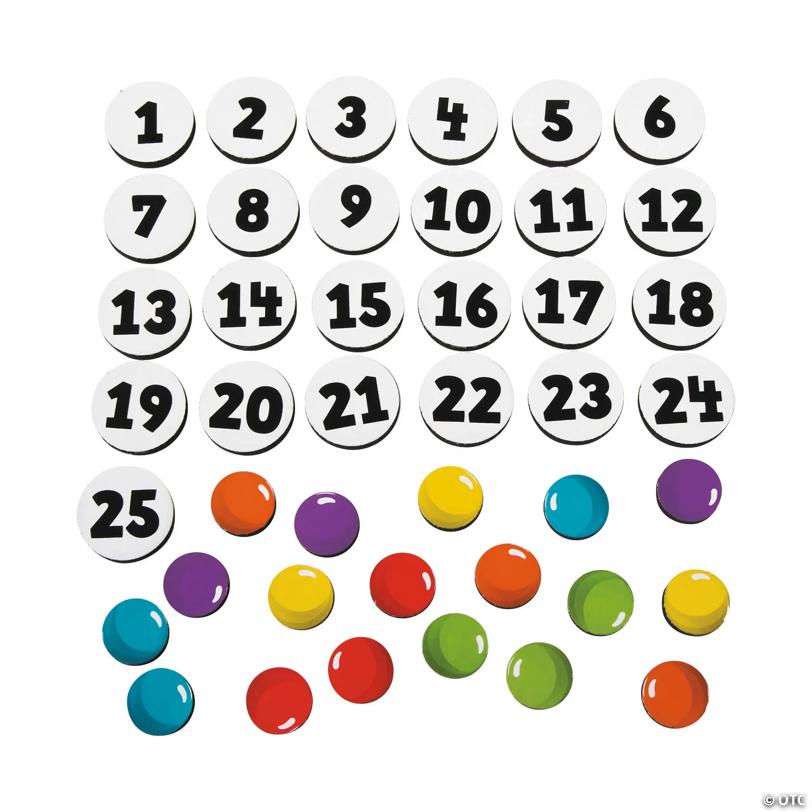 12 1/4" x 8 1/2" Numbers & Counting Assorted Magnetic Activity Mat Set
