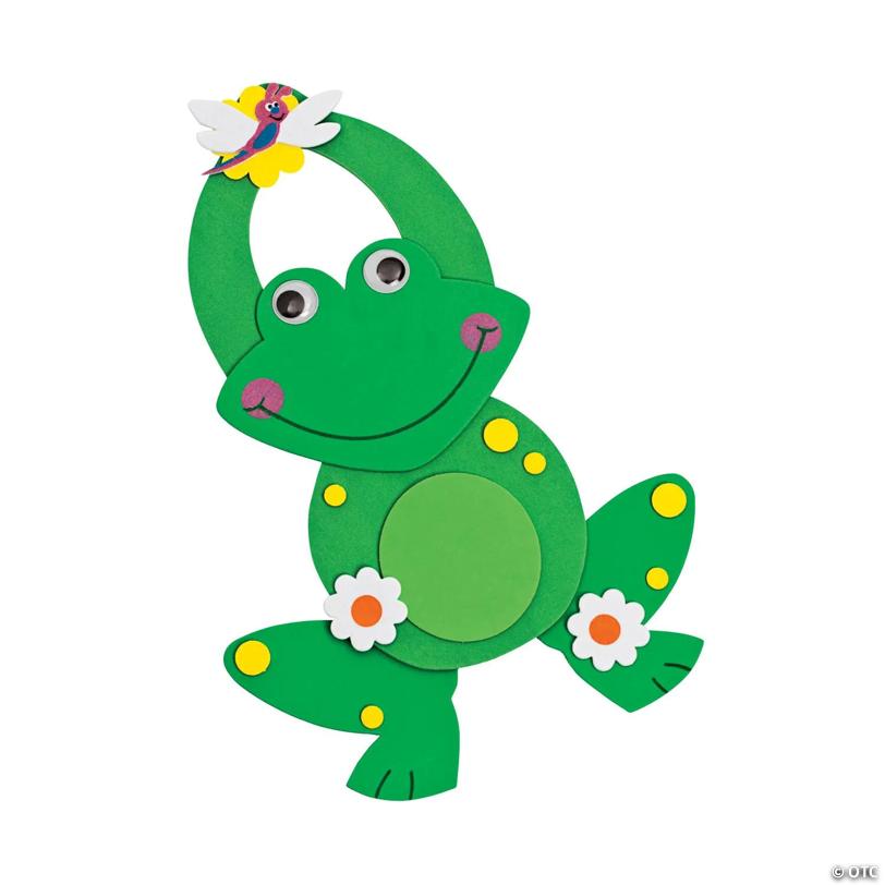 12 3/4" Frog-Shaped Doorknob Hanger Foam Craft Kit - Makes 12