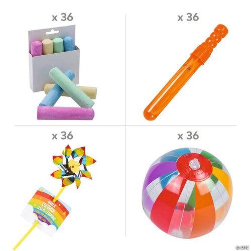 144 Pc. Summer Fun Last Day of School Outdoor Party Kit for 36 Guests