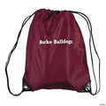 14" x 18" Personalized Large Maroon Drawstring Bags - 12 Pc.