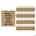 15" x 17" Bulk 144 Pc. Personalized Large Beige Nonwoven Tote Bags