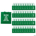 15" x 17" Bulk 144 Pc. Personalized Large Green Nonwoven Tote Bags