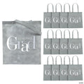 15" x 17" Large Gray Graduation Elevated Party Congrats Grad Nonwoven Tote Bags - 12 Pc. | Elite Festo