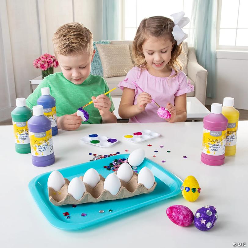 16 oz. Washable Classic Colors Tempera Paint Set - 10 Pc.