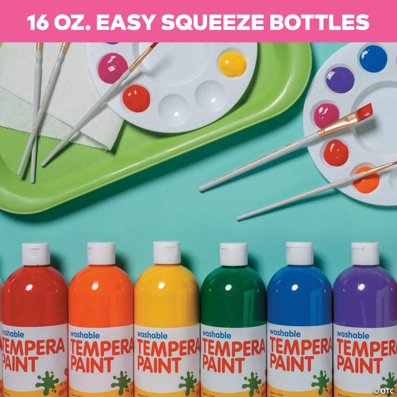 16 oz. Washable Classic Colors Tempera Paint Set - 10 Pc.