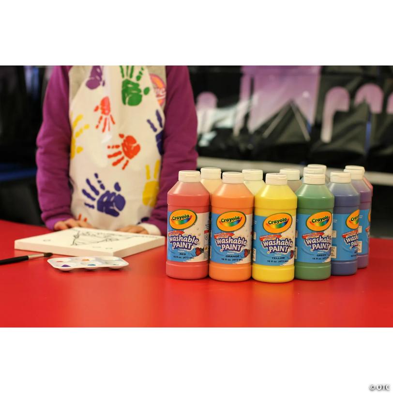 16-oz. 12-Color Crayola Washable Paint Bottle Pack - Set of 12