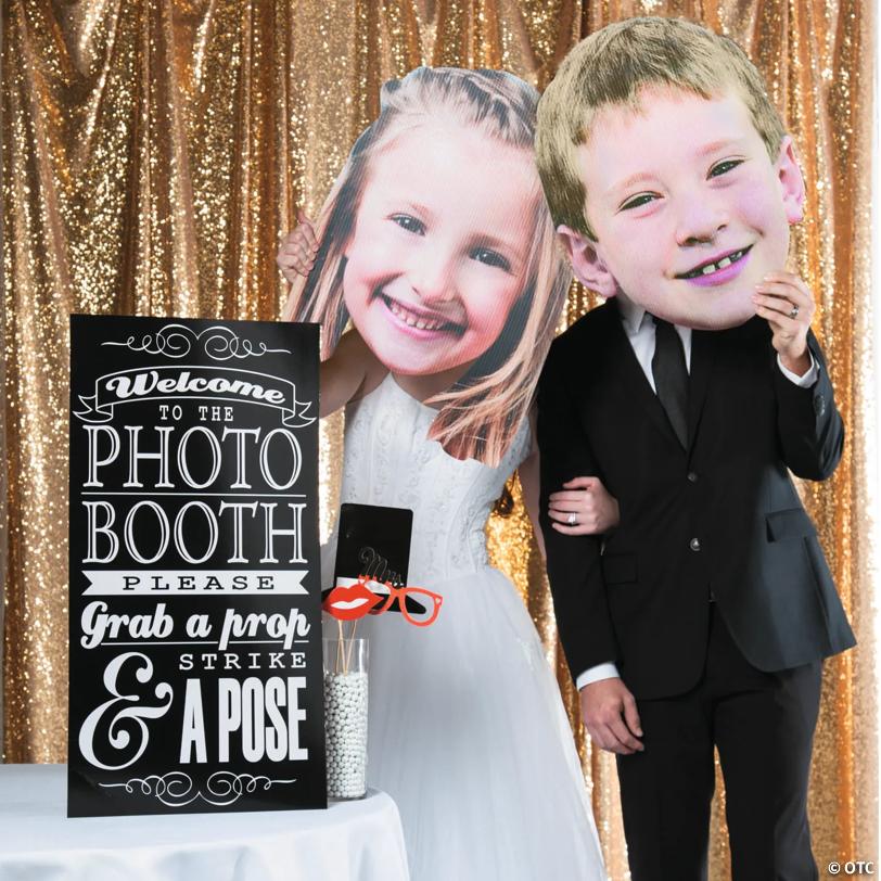 17 3/4" x 26 1/2" Personalized Custom Photo Big Head Plastic Cutout
