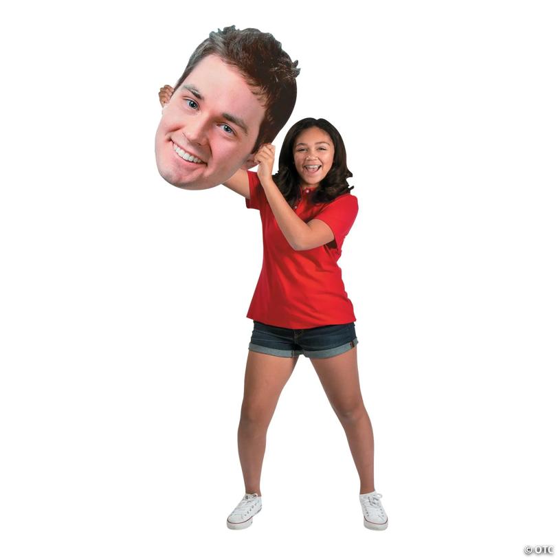 17 3/4" x 26 1/2" Personalized Custom Photo Big Head Plastic Cutout