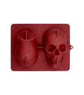 Halloween Large Skull 2pc Treat Mold Candy Cupcakes Cake Silicone