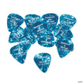 1" Bulk 100 Pc. Personalized Blue Plastic Guitar Picks | Elite Festo