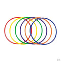 20" 6-Color Plastic Ring Obstacle Course Set - 6 Pc.