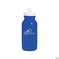 20 oz. Bulk 50 Ct. Personalized Bright Blue Shooting Star Plastic Water Bottles | Elite Festo