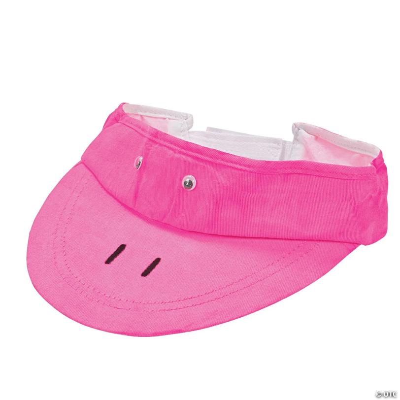 21" Bulk 48 Pc. DIY Classic White Cotton Visors with Touch Fasteners