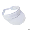 21" Bulk 48 Pc. DIY Classic White Cotton Visors with Touch Fasteners