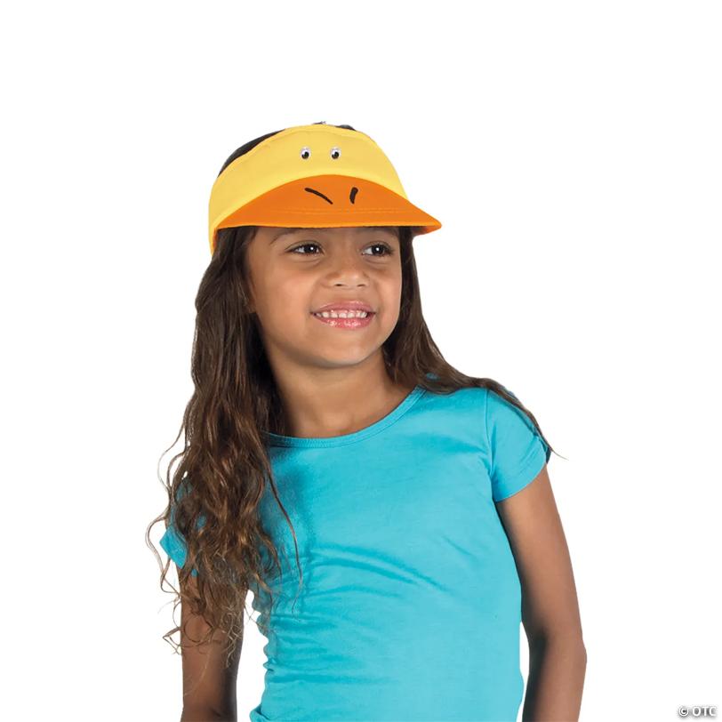 21" Bulk 48 Pc. DIY Classic White Cotton Visors with Touch Fasteners