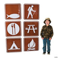21" Jumbo Camp Sign Cardstock Cutouts Set - 6 Pc.