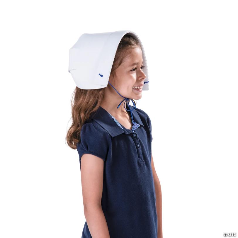 22" circ. White Pilgrim Bonnet Craft Kit – Makes 12