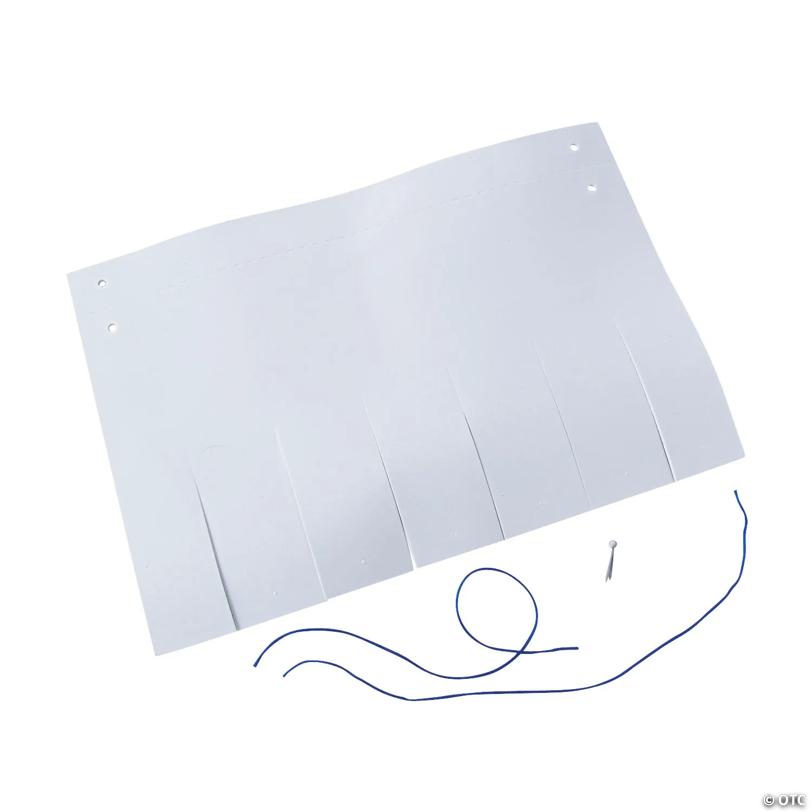 22" circ. White Pilgrim Bonnet Craft Kit – Makes 12