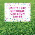 22" x 16" Personalized Sprinkles Plastic Yard Sign