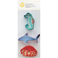 Wilton Metal Under the Sea Cookie Cutter Set, 3-Piece (Seahorse, Jellyfish, Shark)