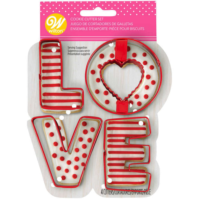 Wilton Love Cookie Cutters, 4-Piece Set (Copy)