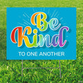 24" x 16" Personalized Be Kind Plastic Yard Sign