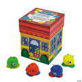 2 1/2" Assorted Bright Colors Pom-Pom Quiet Critters Set - 36 Pc.