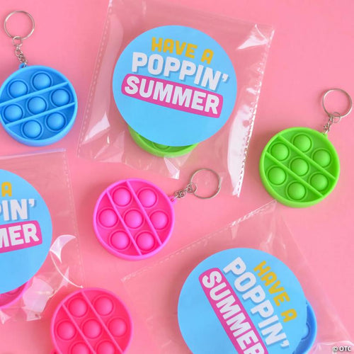 2 1/2" Personalized End of Year Lotsa Pops Pop Fidget Toy Handouts - Makes 24
