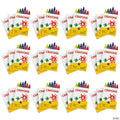 2 3/4" Bulk 288 Boxes of Crayons - 6 Colors per Box