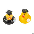 2" Graduation Yellow Novelty Rubber Ducks - 12 Pc. | Elite Festo