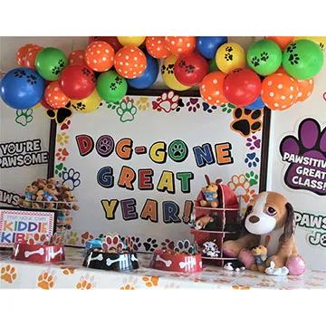 2" - 6" Inspirational Paw Print Cardstock Bulletin Board Set - 20 Pc.