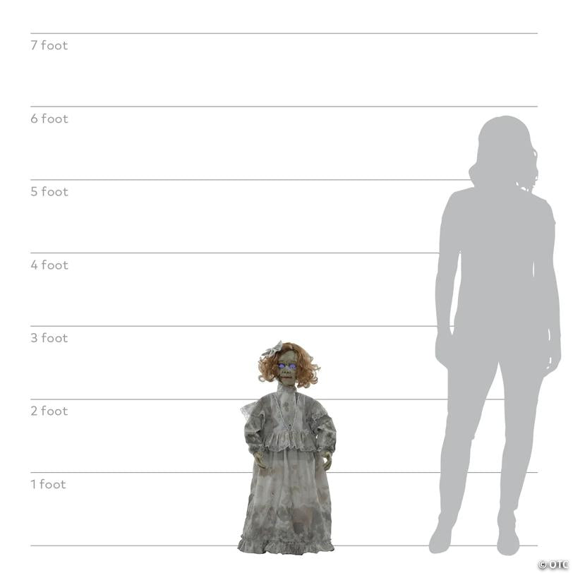 32" Animated Cracked Victorian Doll - image 6
