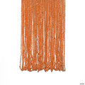 33" Bulk 48 Pc. Orange Metallic Bead Plastic Breakaway Necklaces | Elite Festo