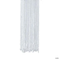 33" Bulk 48 Pc. White Glossy Plastic Bead Necklaces | Elite Festo