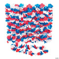 34" Bulk 50 Pc. Patriotic Tri-Color Red, White & Blue Flower Plastic Leis | Elite Festo
