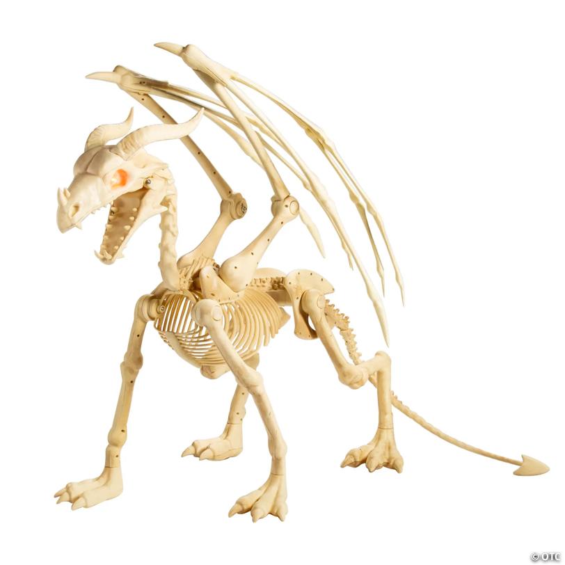 36" Dragon Skeleton Halloween Decoration