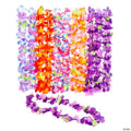 36" Multicolor Luau Ruffle Petal Flower Polyester Leis – 36 Pc. | Elite Festo
