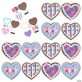 3 1/2" diam. Valentine Cookie Magnet Foam Craft Kit - Makes 12
