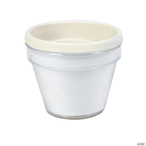 3 3/4" Bulk 48 Pc. DIY Design Your Own Plastic Flower Pot Crafts