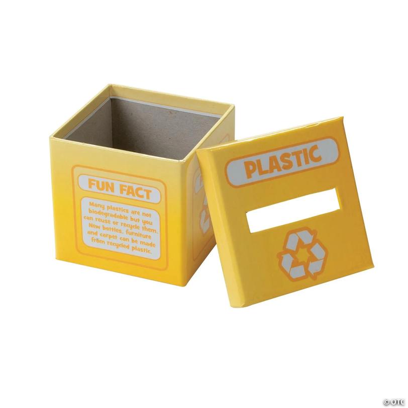 3" x 3" Learn To Recycle Sorting Activity Boxes Set - 54 Pc.