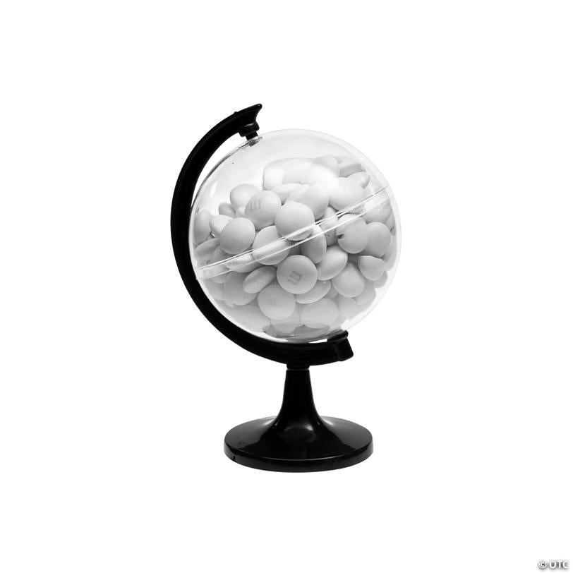 3" x 4 1/2" Globe BPA-Free Plastic Favor Containers - 12 Pc. | Elite Festo
