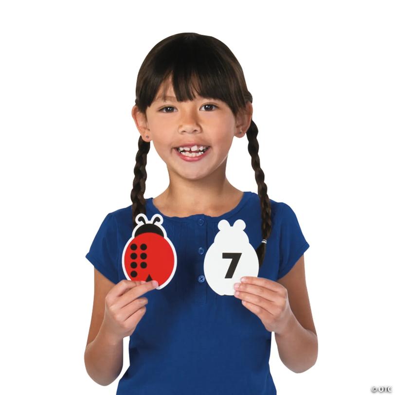 3" x 4 1/4" Double-Sided Laminated Cardstock Subitizing Ladybug Set – 96 Pc.