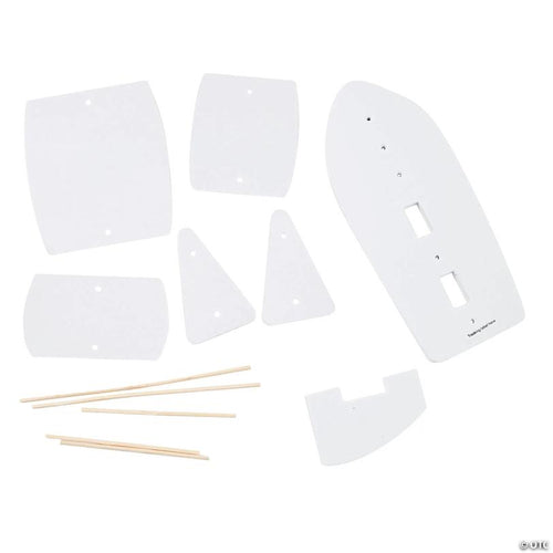 3" x 7" DIY STEAM Boat Learning Activity Craft Kit - Makes 10