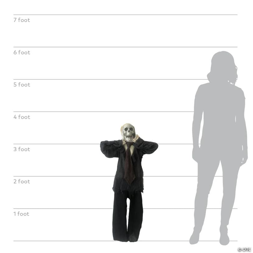 43" Hanging Skull Man Animated - image 5