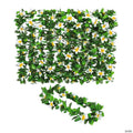 43" Premium White & Yellow Flower Maile Polyester Leis - 12 Pc. | Elite Festo