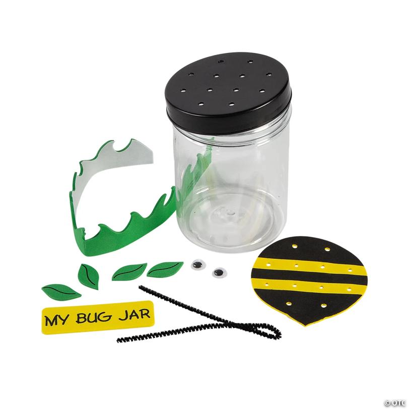 4 1/2" Make Your Own Plastic My Bug Jar Craft Kit - Makes 12