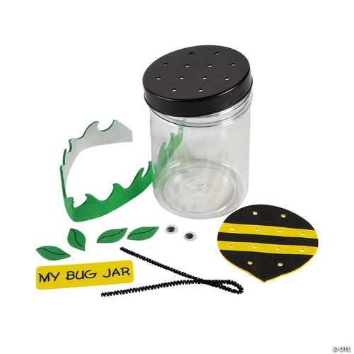 4 1/2" Make Your Own Plastic My Bug Jar Craft Kit - Makes 12